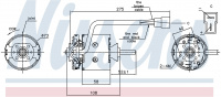 Вентилятор печки NISSENS 87195