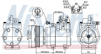 Компрессор кондиционера NISSENS 89270