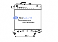 Радиатор охлаждения AKS 502150R
