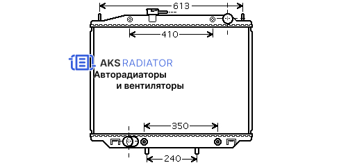 Радиаторы охлаждения двигателя AKS 272303R