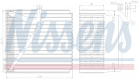 Радиатор испаритель (эвапоратор) NISSENS 92345