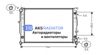 Радиатор охлаждения AKS 132125R