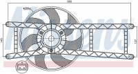Вентилятор NISSENS 85145