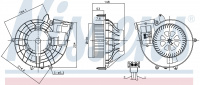 Вентилятор печки NISSENS 87210