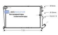 Радиатор охлаждения AKS 232010R