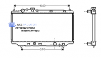 Радиаторы охлаждения двигателя AKS 452098R
