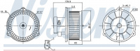 Вентилятор печки NISSENS 87160
