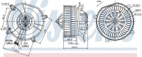 Вентилятор печки NISSENS 87103