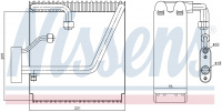 Радиатор испаритель (эвапоратор) NISSENS 92204