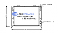 Радиатор охлаждения AKS 142035R