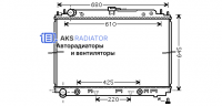 Радиаторы охлаждения двигателя AKS 272297R-1R