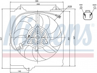 Вентилятор NISSENS 85242