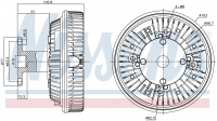 Вискомуфта вентилятора NISSENS 86047