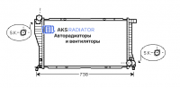 Радиаторы охлаждения двигателя AKS 202234R