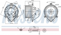 Вентилятор печки NISSENS 87708