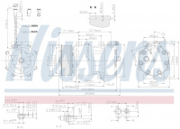 Компрессор кондиционера NISSENS 890022