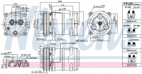 Компрессор кондиционера NISSENS 899944