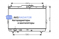 Радиатор охлаждения AKS 402113R