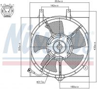 Вентилятор NISSENS 85281