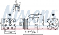 Компрессор кондиционера NISSENS 89141