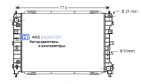 Радиаторы охлаждения двигателя AKS 322345R