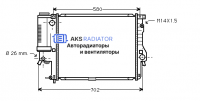 Радиатор охлаждения AKS 202186R