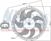 Вентилятор NISSENS 85040