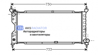Радиатор охлаждения AKS 552185R