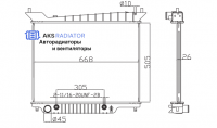 Радиаторы охлаждения двигателя AKS 322703R