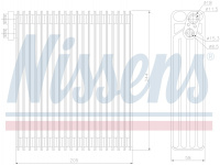 Радиатор испаритель (эвапоратор) NISSENS 92302