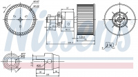 Вентилятор печки NISSENS 87149