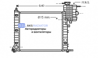 Радиатор охлаждения AKS 502264R