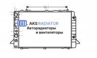 Радиаторы охлаждения двигателя AKS 132293R