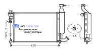 Радиаторы охлаждения двигателя AKS 232140R