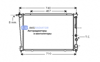 Радиаторы охлаждения двигателя AKS 402054R