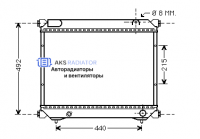 Радиатор охлаждения AKS 742065R