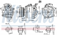 Компрессор кондиционера NISSENS 890666