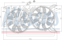 Вентилятор NISSENS 85523