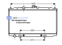 Радиатор охлаждения AKS 272218R