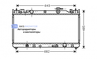 Радиаторы охлаждения двигателя AKS 812282R-1R