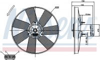 Вентилятор NISSENS 85538