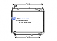 Радиатор охлаждения AKS 812233R