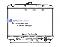Радиаторы охлаждения двигателя AKS 552180R