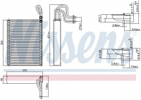 Радиатор испаритель (эвапоратор) NISSENS 92351