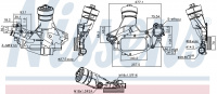 Радиатор масляный NISSENS 90931