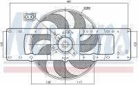 Вентилятор NISSENS 85499