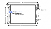 Радиаторы охлаждения двигателя AKS 602259R-1R