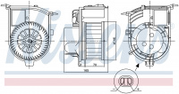 Вентилятор печки NISSENS 87843