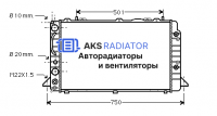 Радиатор охлаждения AKS 132090R