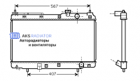 Радиатор охлаждения AKS 382175R